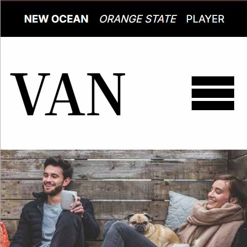 The Van Website preview