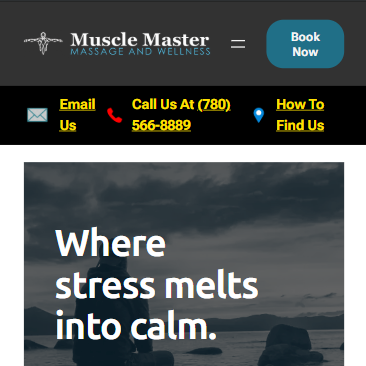 Muscle Master Massage homepage